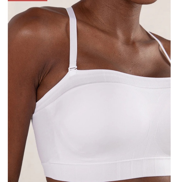 Shapermint Truekind® Convertible Strapless Bandeau Bra Sz M White - Picture 4 of 6